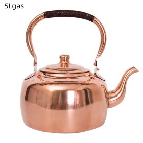 Large Thickened Household Brass Teapot (Option: 5Lgas)