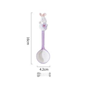 Creative And Cute High Beauty Mug (Option: Purple Spoon 2-400ml)