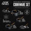 Non-Stick Pots and Pans 12-Piece Cookware Set